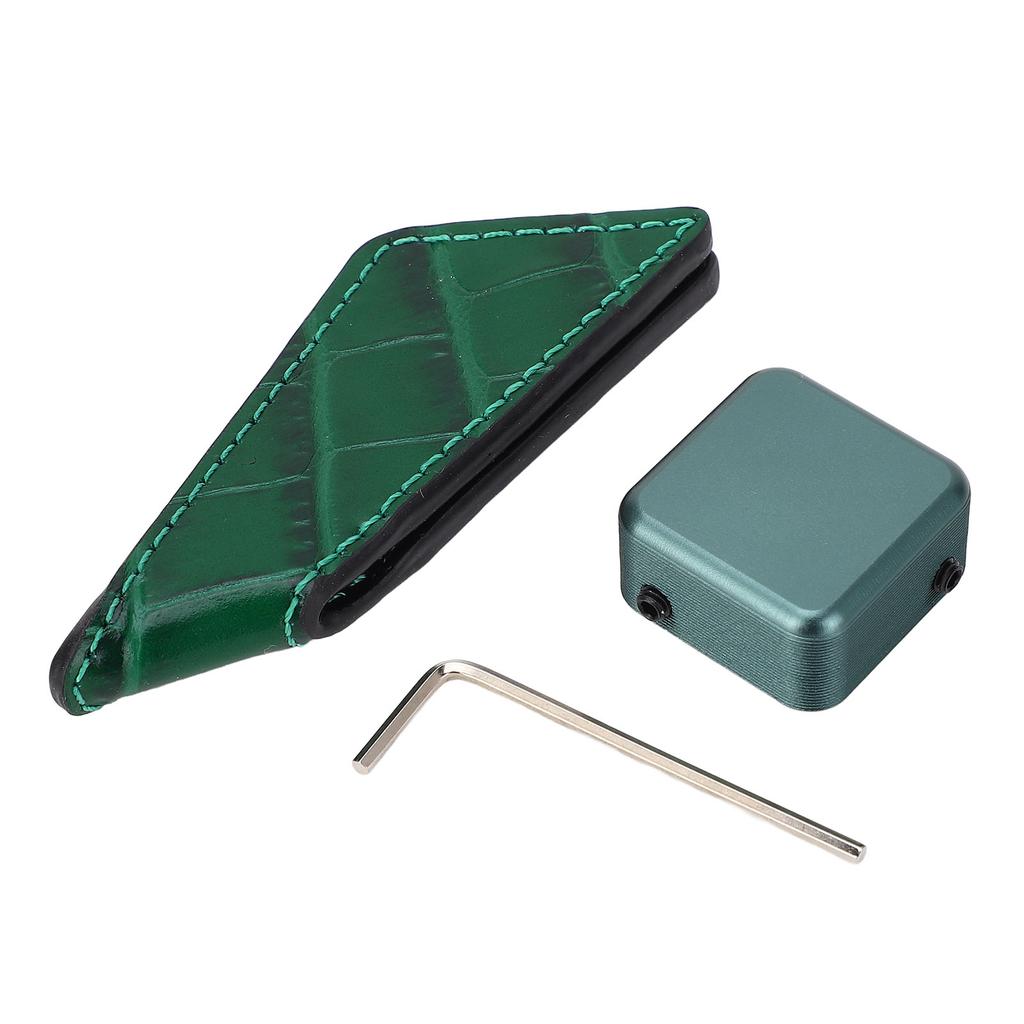 Billiard Chalk Holder Clip Magnetic Portable Single Section Pool Cue Chalk Case with Belt Clip for