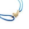 Altesse [K4548] - Golden Blue 'Butterfly' Gold Plated Bracelet - 10x8 Mm
