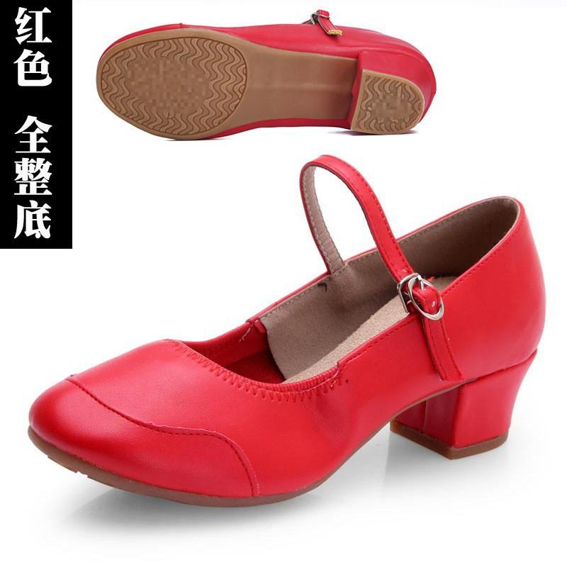 

Туфли для квадратного танца мягкая подошва женские матросские танцевальные туфли танцевальные туфли для практики туфли для преподавателя четыре сезона туфли для бальных танцев средний каблук 34