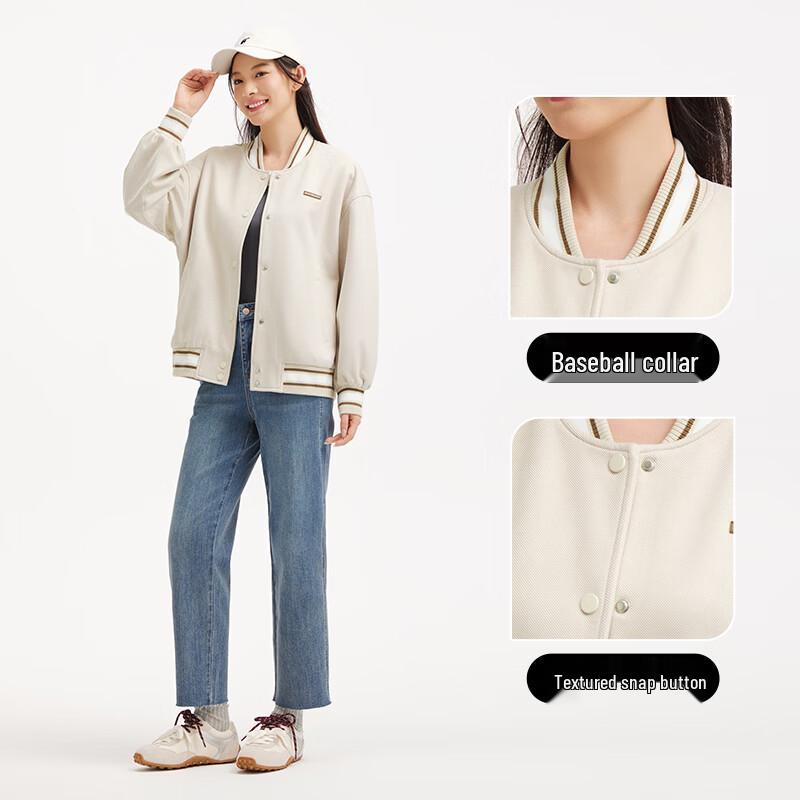 Hotwind Women's Textured Baseball Jacket F07W26507