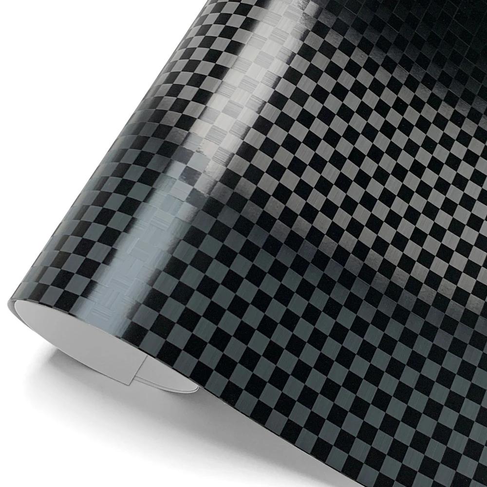 

Car Decals Grid Vinyl Wrap Decal Films Stickers on Motorcycle Vinyl Car Wrapping Film Covering for Car Self-adhesive Accessories 10cmx150cm матовий чорний колір