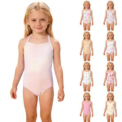 Girls One Piece Swimsuit Summer Kids Swimwear Toddler Bathing Suit Adjustable Straps Soft Fabric Comfortable Fit