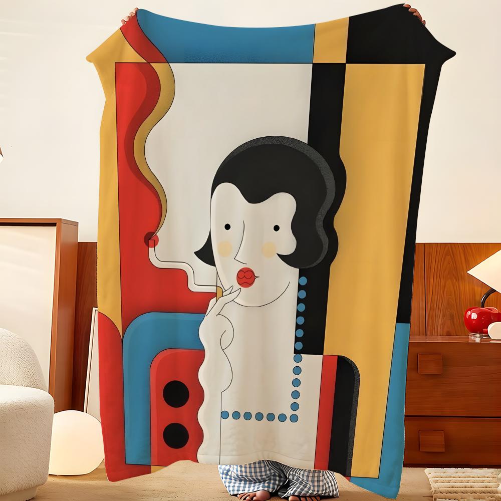 Artist J-John B-Battalgazi Throw Flannel Throw Blanket, Lightweight Cozy, Durable Washable Cute Cool