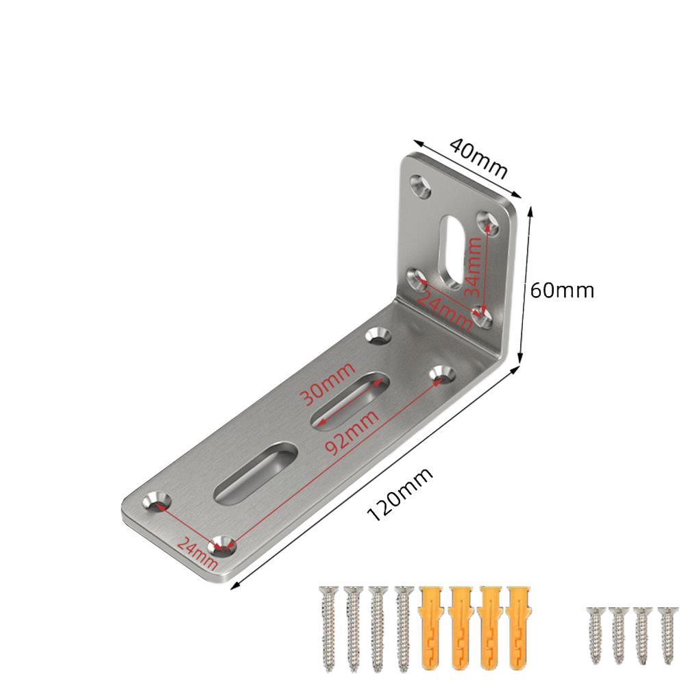 L Shaped Corner Brackets 90 Degree Right Angle Bracket Joint Fastener For Wood Furniture Bedframe Cabinet Connection Fixing