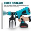 Container din aluminiu de 1000 ml Pistoale de pulverizare fără fir 88VF Pulverizator electric de vopsea de mare putere cu 3 duze de control al debitului