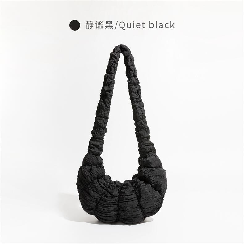 

Новый Круассан Круассан Плиссированная Сумка-Облако Большая Вместимость Сумка-Пельмень Сумка на Одно Плечо Сумка-Полумесяц