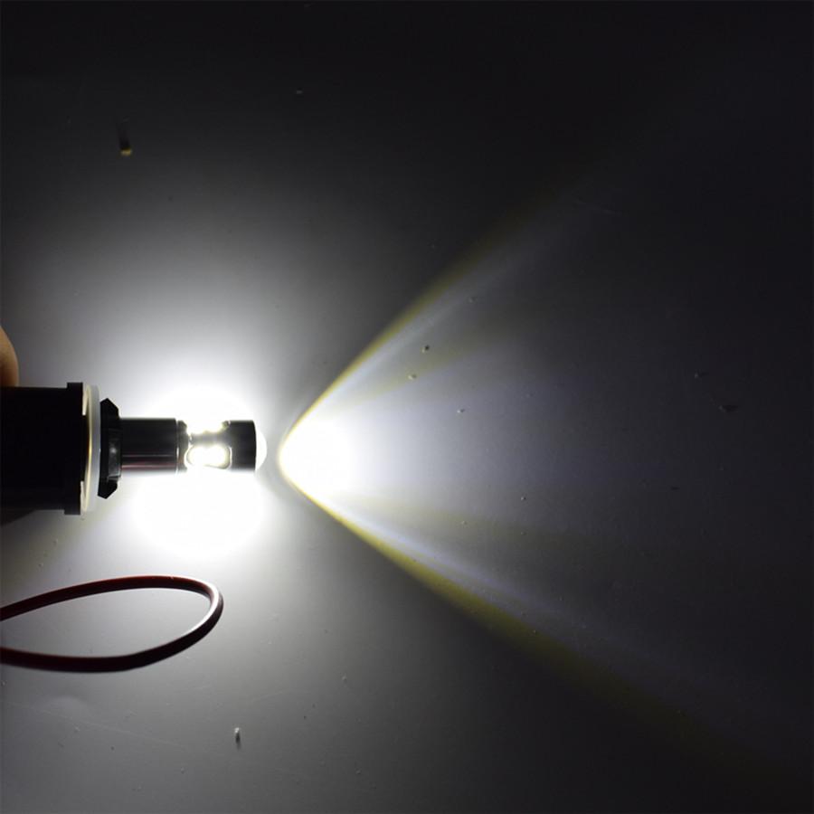 2Pcs Super Bright 881 10W 3030 10SMD 6K LED Decode Front and Rear Fog Light Bulbs