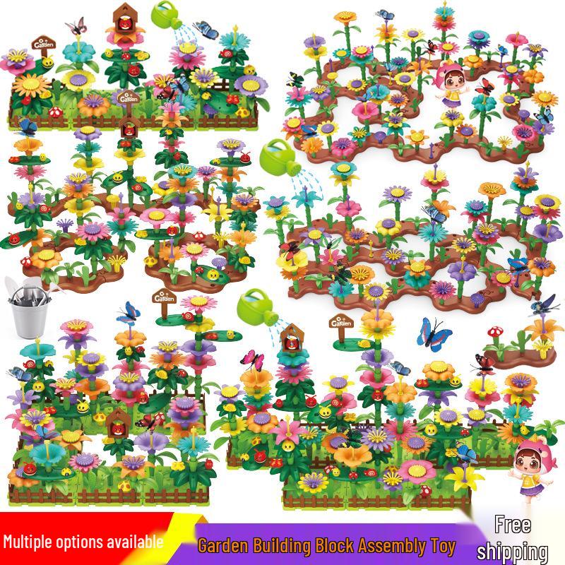Interlocking DIY Garden Building Blocks - Free Shipping Children's Assembly Toy