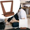 Supporto per Dischi in Legno per Dischi in Riproduzione Scaffali per Conservazione Album Contiene Fino a 5 LP per Decorazione Domestica