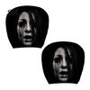 Anti-fouling Car Seat Protectors 2Pcs Ghost Face Headrest Covers, Halloween Horror Decorations, Easy Installation Sleeves Universal Fit Washable