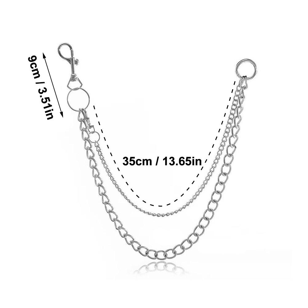 Fashion Punk Hip-hop Waist Chain Simple Pants Layered Accessories Chain Clothing C8O3