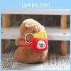 Capybara With Afternoon Tea Bag Plush Keychain Stuffed Gift For Kids Decor Bag