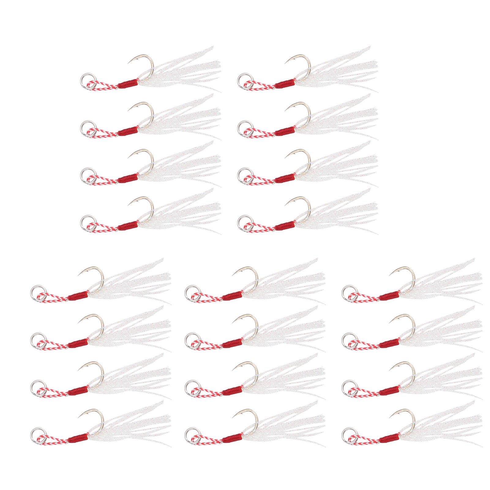 

20Pcs Binding Wire Iron Plate Hook Bright Lines Sea Fishing Fishook Accessory 10#