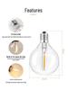 Waterproof G40 Solar Garden String Lights for Outdoor Decoration and Camping