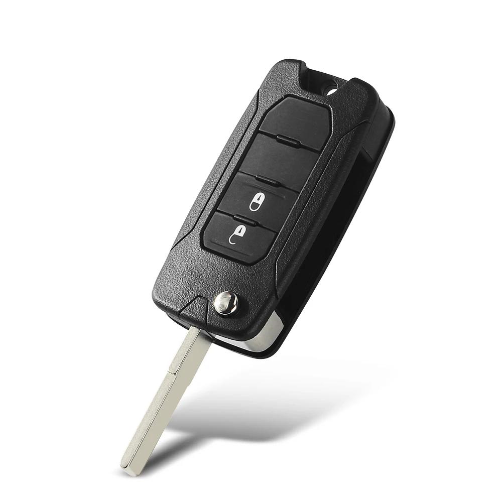 For Jeep Renegade Compass Patriot Liberty - 2/3/4 Buttons Remote Flip Key Shell Remote Car Key Shell Sip22 Blade