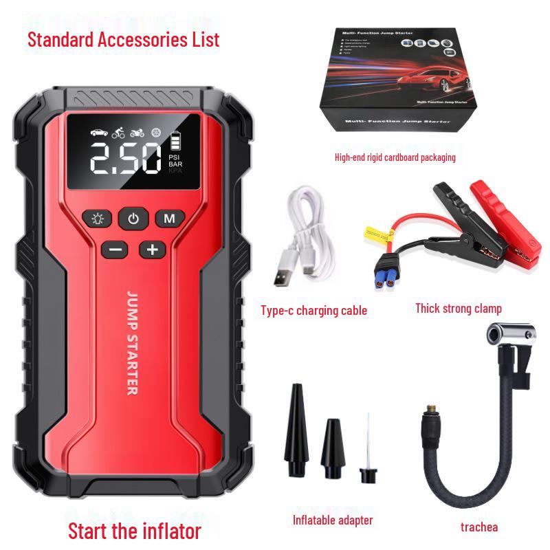 12V All-in-One Car Jump Starter & Inflator Power Bank