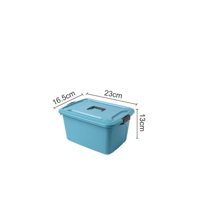Plastic Sundries Storage Box with Handle Large Capacity Desk Organizer for Cosmetics Jewelry Toys Snack Clothes Storage Basket