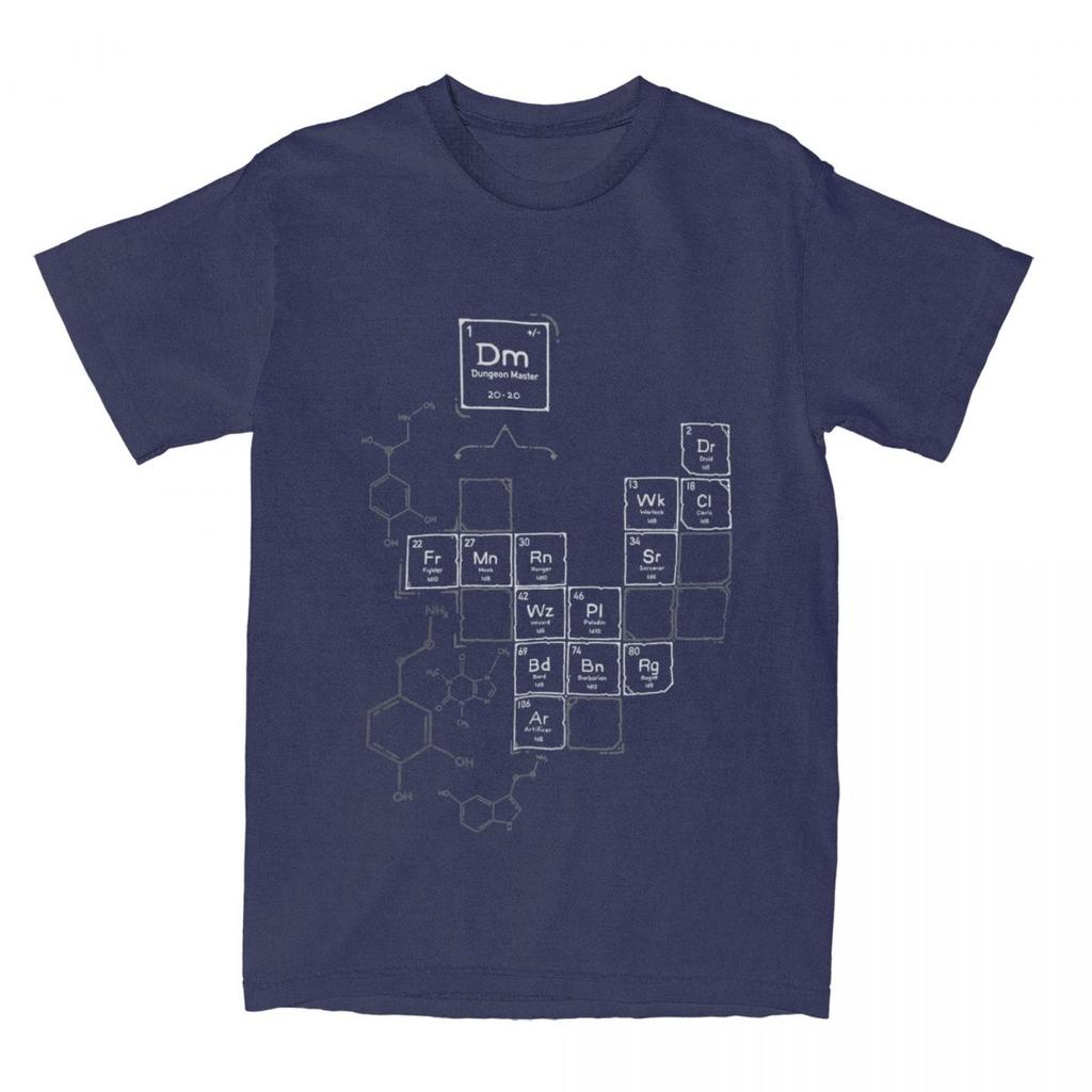 Chemistry Of Roleplay DnD Science Of D20 Dice Merchandise T Shirt Men Women Dungeon Dragon Leisure 100% Cotton Unique Tee Shirts