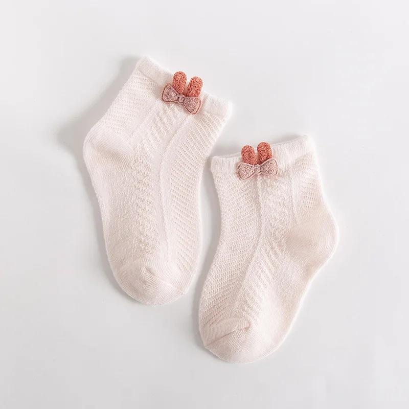 4Pairs/set New Born Girls Boys Socks For Baby Summer Mesh Thin Infant Boy Girl Kids Sock Cotton Toddler Children's Socks