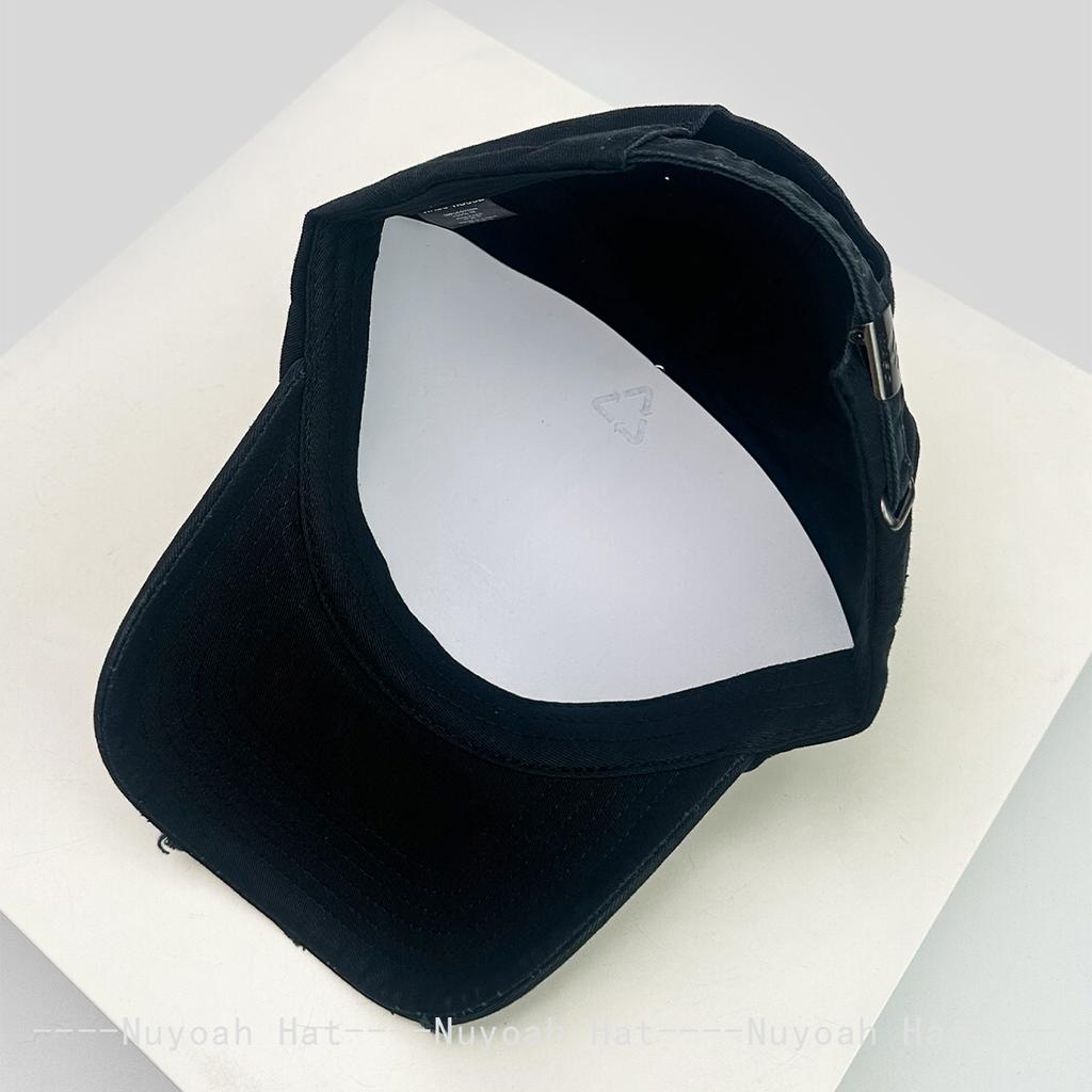 And Women American Street Style Embroidered Letter Prints Flag Baseball Caps Sun Protection Personalized All-Match Broken Peaked Hats Trendy Ins