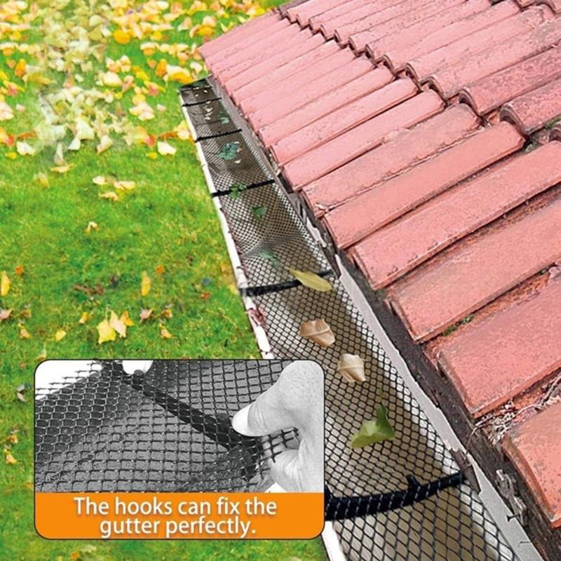 20Pcs Gutter Brush Clamps Gutter Mesh Clips Anchors Plastic Outdoor Gutter Filter Clips for Yard Garden Garden