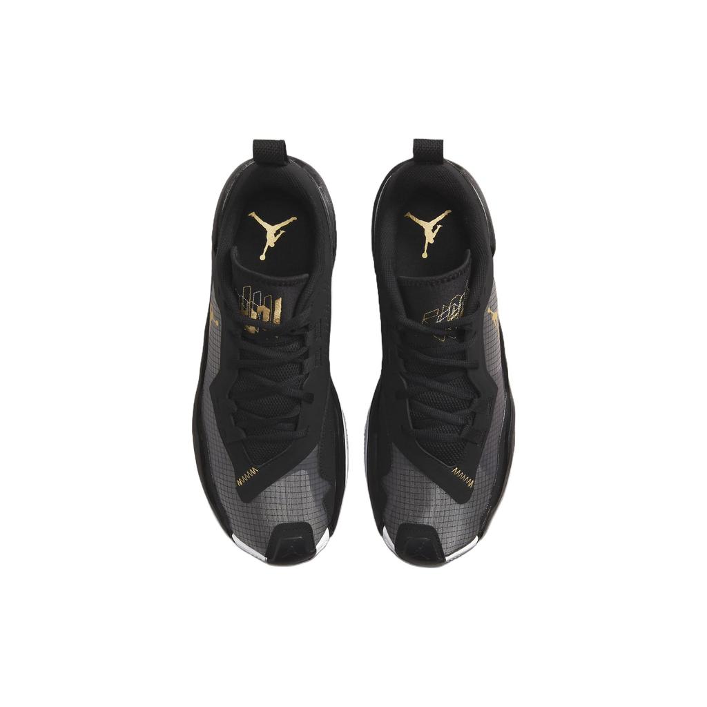 Air Jordan One Take 4 Black Metallic Gold Unisex Sneakers White DO7193-007