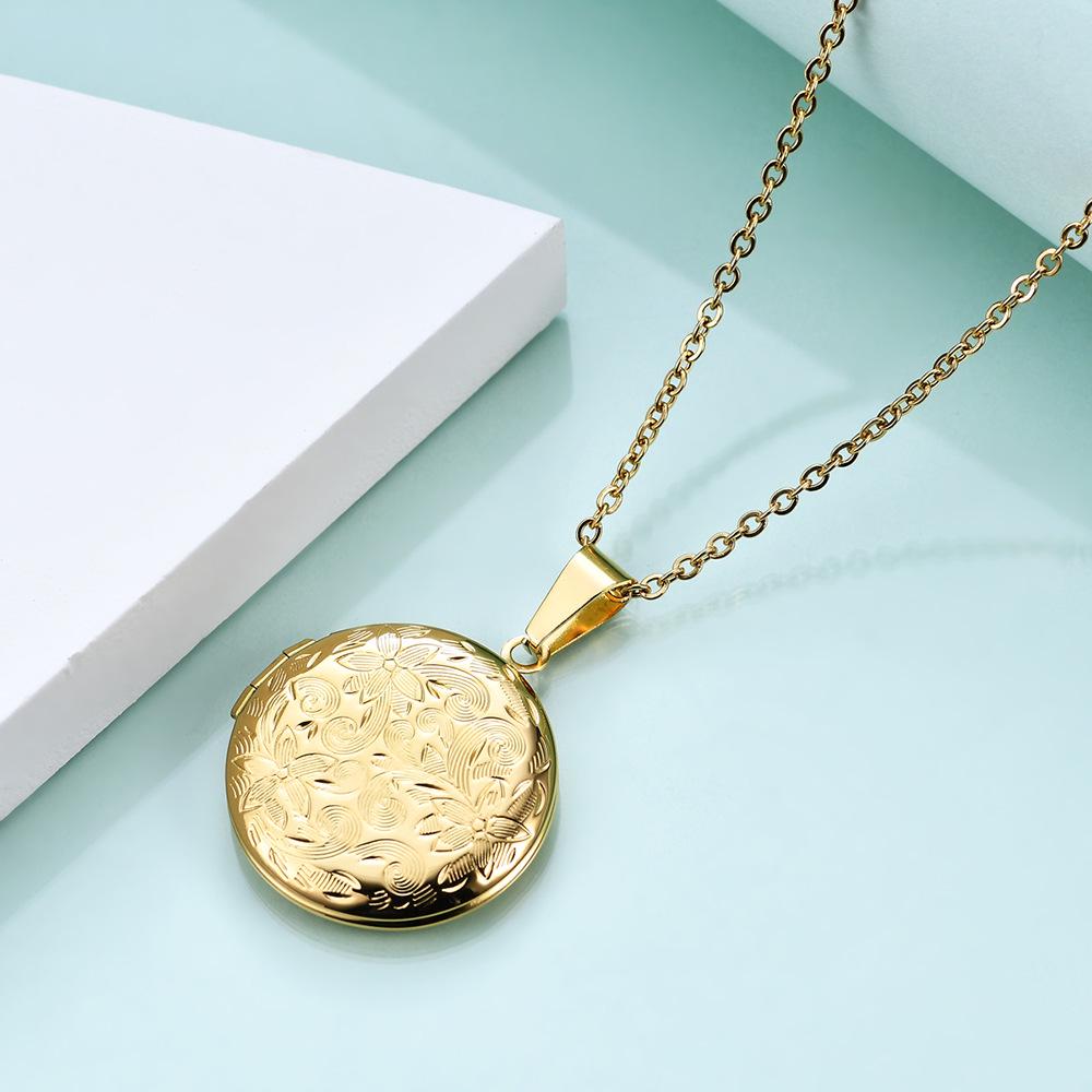 Personalisierte DIY Herzförmige Fotoanhänger Halskette