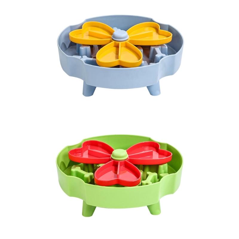Windmill Slow Feeder Dog Food Bowl With Puzzle Design Prevent Choking Health Eating Habits For Fast Eating Dog Use