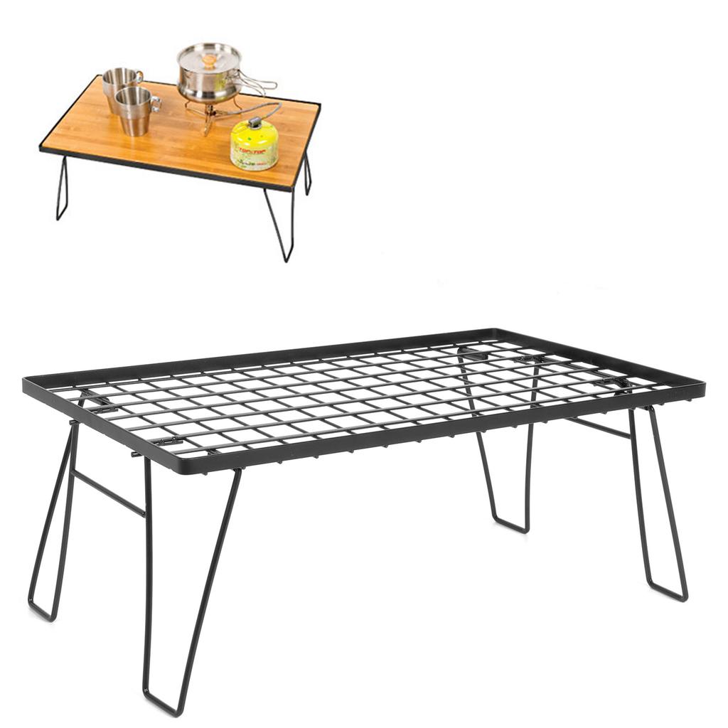 Camping Mini Foldable BBQ Table Portable Outdoor Barbecue Grill Draining Rack Accessories