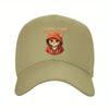 Cool Cat Graphic Baseball Cap Trendy Cartoon Animal Adjustable Summer Travel Hat