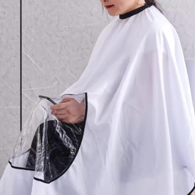 Salon Hairdresser Haircut Apron Cutting Cloth Pro Waterproof Transparent Watch Phone Hairdressing Cape Barbershop Styling Supply