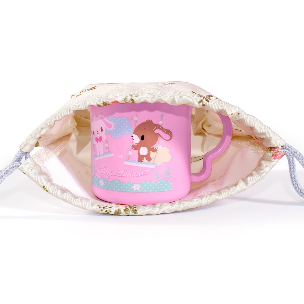 COLORFUL CANDY STYLE Quilted Entrance Set for Girls 4-Piece Kindergarten/School (Petite Bouquet) - Water-Repellent, Lightweight, Stain-Resistant,
