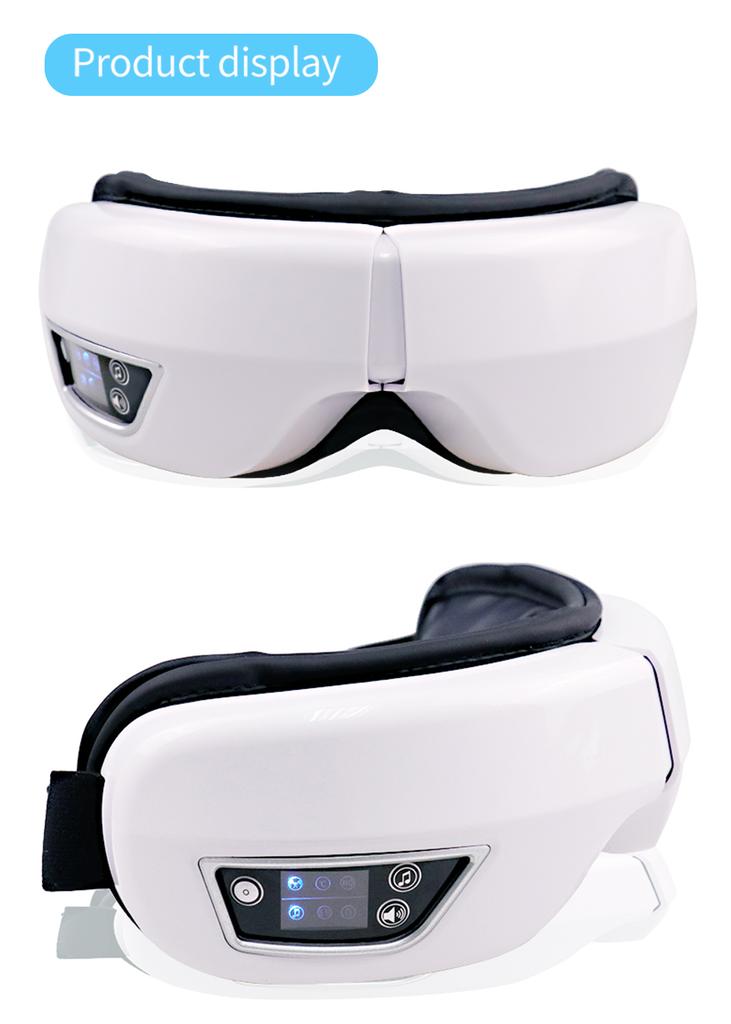 Eye Massager Folding Vibration Airbag Eye Mask Compress Eye Care Instrument Music Eye Massage Glasses Relax Fatigue Device Protect Eyesight and Vision