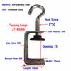 Adjustable C-clamp 304 Stainless Steel Fixed Holder Clip Square Clamp  Hardware Fasteners