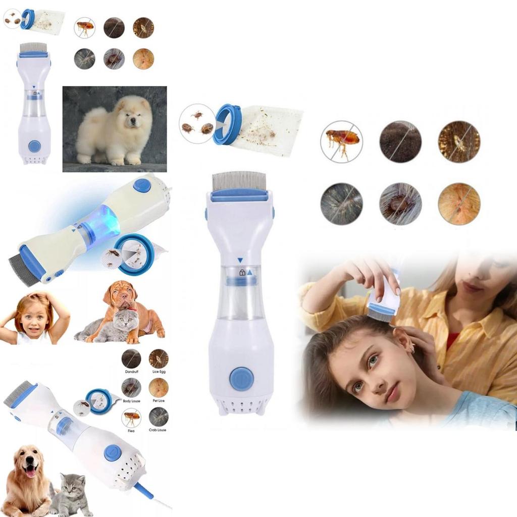 Premium Electric Flea And Lice Removal Comb For Dogs And Pets With Durable Abs And Stainless Steel