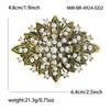 Rhinestone Bridals Brooch for Women Unisex Retro Crystal Pins Banquets Party Backpacks Gift Jewelry Accessories
