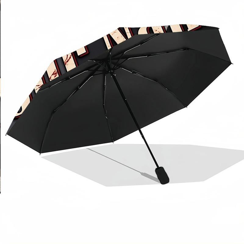 Guns N’ Roses Automatic 8‑ribs Umbrella, Custom Name Text Personalized Folding Umbrella Rain Sun Gift