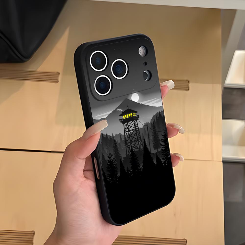 

Чехол для телефона Firewatch Forest Для IPhone 17 Air 16 E Pro Max 15 14 13 Mini 12 Pro 11 Max Plus Черный Мягкий Чехол iPhone 16e