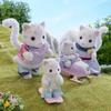Sylvanian Families Dolls [Snow Leopard Family] FS-55 ST Mark Certified Toy Doll House for Ages 3 ...
