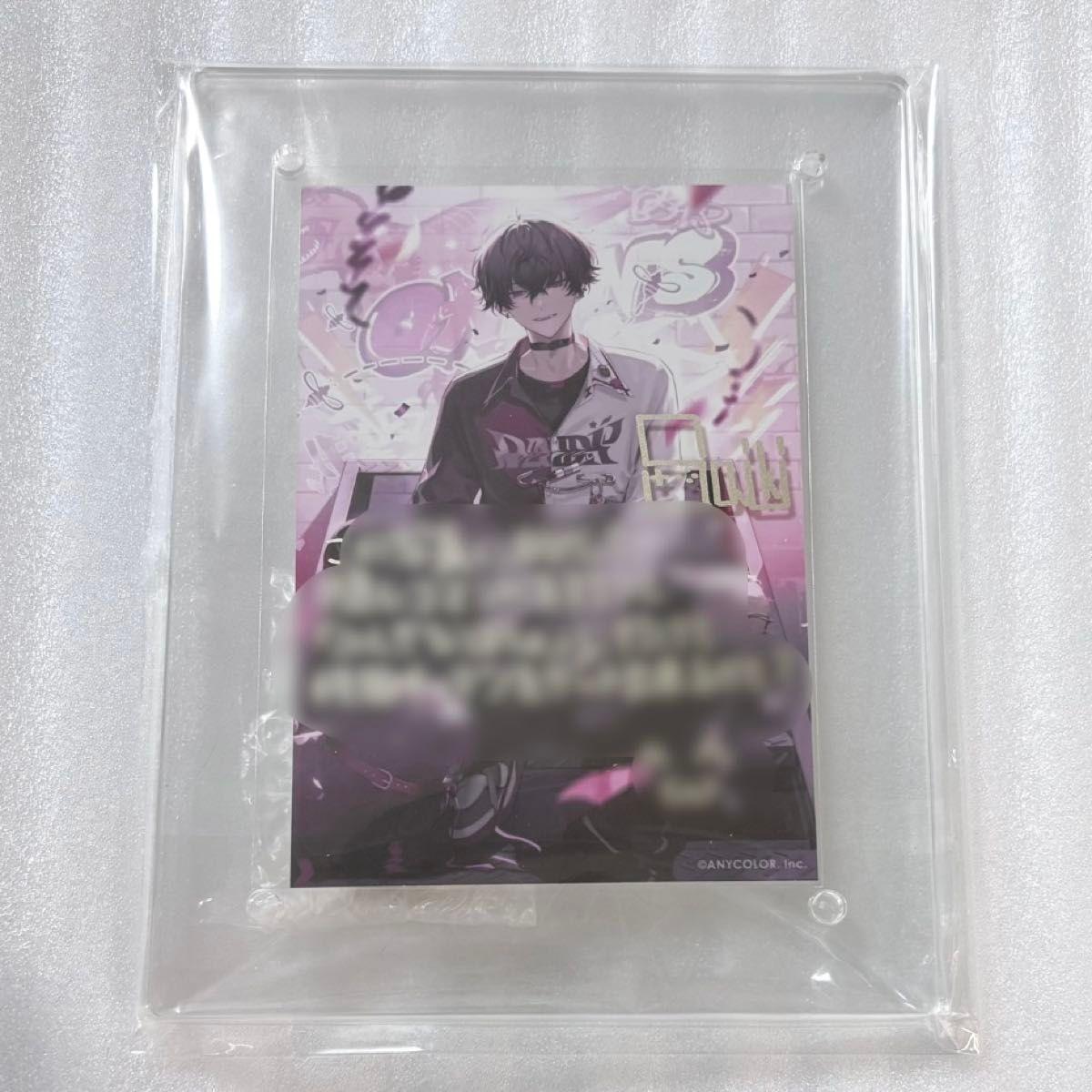 Used Nijisanji Ittetsu Saeki Birthday 2023 Acrylic Photo Frame with Bromide Acrylic Stand Acsta