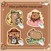 Cartoon Niedliches Capybara Mauspad Computer Schreibtischmatten Kreatives Tastaturpad Gaming Tischmatte Büro Schreibtisch Lustige Dekoration Zubehör
