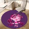 Monster High School Theme Chibi Girl Chair Mat - Round Carpet for Home Decor, Office Use, Bedroom, Living Room, Gift Idea0466b