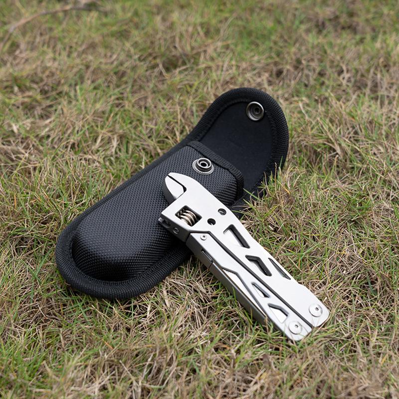 Flashlight Holder Fold Knife Bag Camp Outdoor Kit Tool Pouch Plier Case Black