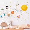 Cosmic Planet Wall Stickers Space Planet Rocket Astronaut Kindergarten Wall Decoration Children's Wall Stickers