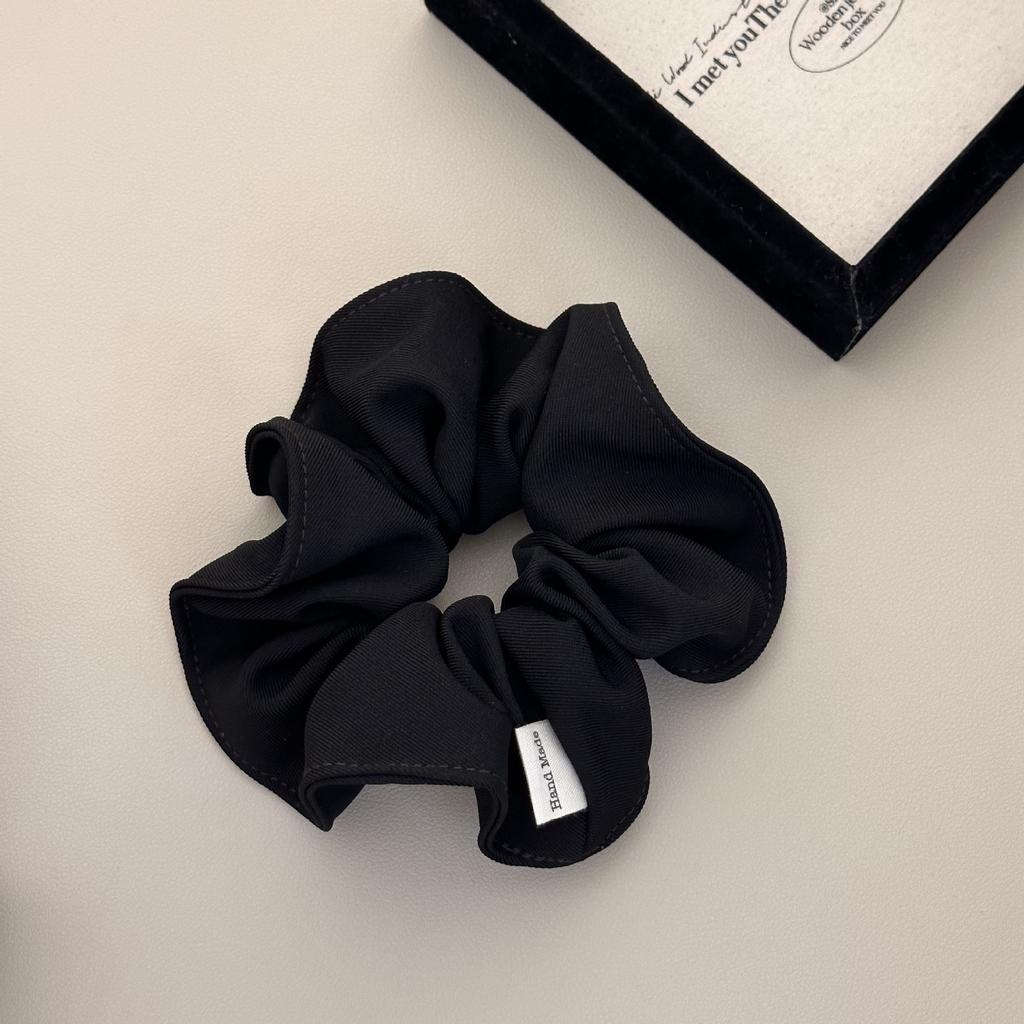 French Romantic Retro Lace-trimmed Fluffy Large Intestine Hair Band, Artistic and Simple Hair Band Headband