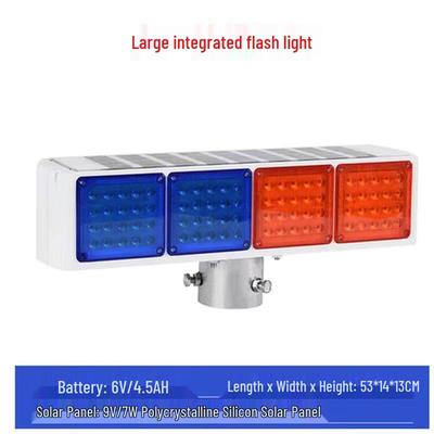 Solar Powered LED Traffic Flashing Warning Light