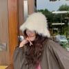 New Autumn and Winter Pulling Bucket Hat, Warm Korean Version Imitation Mink Plush Hat, Thick Ear Protector Basin Hat, Knitted Wool Hat