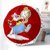 Disney White Rabbit, Pocket Watch Automatic Open/Close Fashion umbrella - Cute Umbrella with Cute Design, Portable 3-Fold Compact Umbrella f