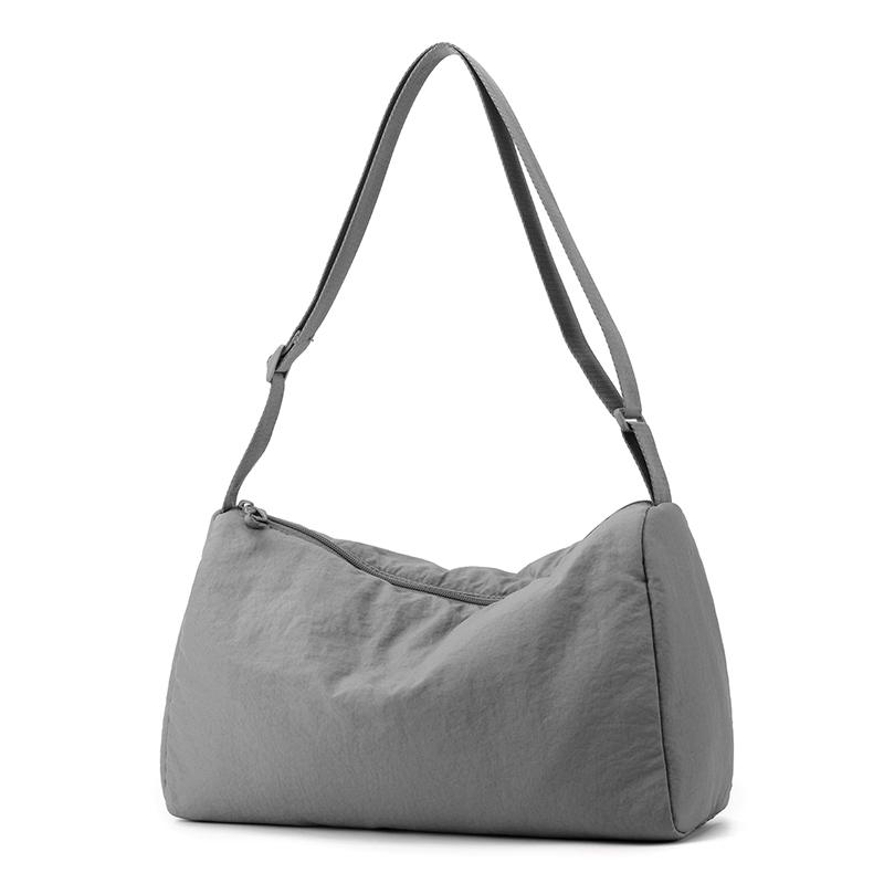 

Летняя новая нейлоновая водонепроницаемая универсальная сумка-мессенджер, сумка-пельмень для мужчин и женщин, многоцветная высококачественная сумка через плечо S серый