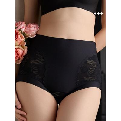 High Waist Seamless High Elasticity Lengthened Bottom Crotch Slightly Abdomen Buttocks Women's Corset Panties